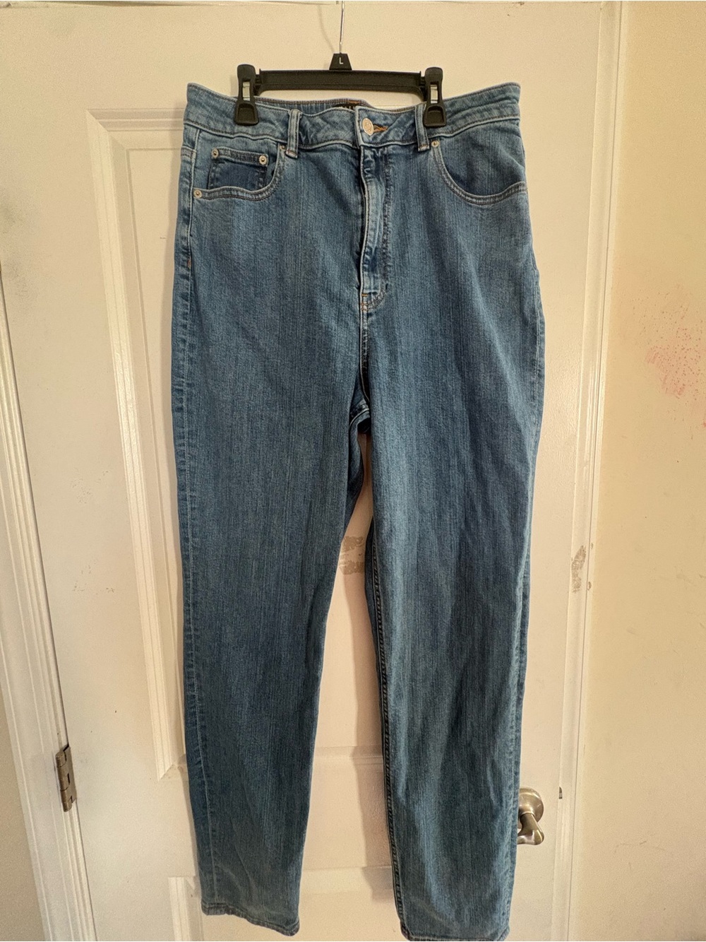 ASOS High-Rise Classic Blue Denim Jeans